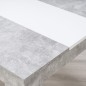MESA COMEDOR MOD. DOMO CEMENTO/BLANCO