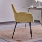 SILLA MOD. VALERIA TELA C/ GRIS, MARRON Y MOSTAZA  - PATA NEGRA