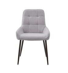 SILLA MOD. CARAKA TELA C/ GRIS, MARRON Y MOSTAZA  - PATA NEGRA