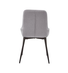 SILLA MOD. CARAKA TELA C/ GRIS, MARRON Y MOSTAZA  - PATA NEGRA