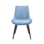 SILLA MOD. TAREK TELA C/ AZUL ,TEJA ,VERDE Y GRIS - PATA NEGRA SILLA MOD. TAREK TELA C/ AZUL ,TEJA ,VERDE Y GRIS - PATA NEGRA