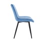 SILLA MOD. TAREK TELA C/ AZUL ,TEJA ,VERDE Y GRIS - PATA NEGRA SILLA MOD. TAREK TELA C/ AZUL ,TEJA ,VERDE Y GRIS - PATA NEGRA