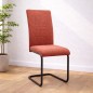 SILLA MOD. CLARA  PATA NEGRA TELA C/ CORAL SE SIRVE EN CAJAS DE 4 UDS