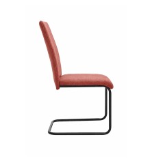 SILLA MOD. CLARA  PATA NEGRA TELA C/ CORAL SE SIRVE EN CAJAS DE 4 UDS