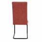 SILLA MOD. CLARA  PATA NEGRA TELA C/ CORAL SE SIRVE EN CAJAS DE 4 UDS
