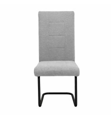 SILLA MOD. CLARA PATA NEGRA TELA C/ MARRON Y GRIS PATA NEGRA