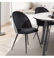 SILLA MOD. AMIR C/ NEGRO PATA NEGRA SE SIRVE EN CAJA DE 4 UDS