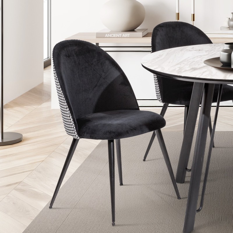 SILLA MOD. AMIR C/ NEGRO PATA NEGRA SE SIRVE EN CAJA DE 4 UDS