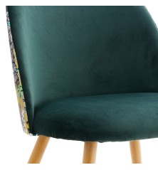 SILLA MOD. DARA PATA MADERA C/ VERDE SE SIRVE EN CAJA DE 4 UDS