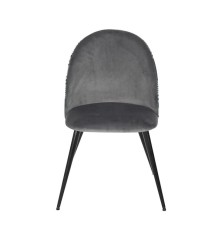 SILLA MOD. DARA PATA NEGRA/GRIS OSCURO - ESTAMPADO B/N