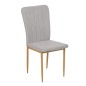 SILLA MOD. SELMA TELA BEIGE CLARO, GRIS Y CHOCOLATE / PATA MADERA SE SIRVE EN CAJAS DE 6 UDS SILLA MOD. SELMA TELA BEIGE CLARO, GRIS Y CHOCOLATE / PATA MADERA SE SIRVE EN CAJAS DE 6 UDS