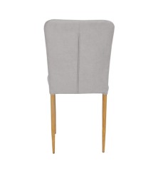 SILLA MOD. SELMA TELA BEIGE CLARO, GRIS Y CHOCOLATE  / PATA MADERA SE SIRVE EN CAJAS DE 6 UDS