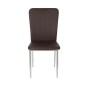 SILLA MOD. ALAN PU BLANCO Y CHOCO /PATA CROMO SE SIRVE EN CAJAS DE 6 UDS SILLA MOD. ALAN PU BLANCO Y CHOCO /PATA CROMO SE SIRVE EN CAJAS DE 6 UDS