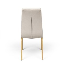 SILLA MOD. JANA  TELA C/ BEIGE PATA MADERA CAJA DE 4 UDS