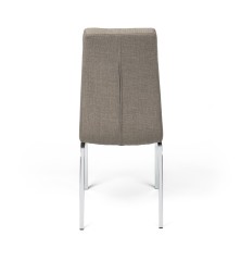 SILLA MOD. LIDIA TELA C/ GRIS Y MARRON  CAJAS DE 4 UDS