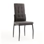 SILLA MOD. FLORA PATA NEGRA - TELA C/ GRIS OSCURO CAJAS DE 6 UDS SILLA MOD. FLORA PATA NEGRA - TELA C/ GRIS OSCURO CAJAS DE 6 UDS