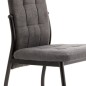 SILLA MOD. FLORA PATA NEGRA - TELA C/ GRIS OSCURO CAJAS DE 6 UDS SILLA MOD. FLORA PATA NEGRA - TELA C/ GRIS OSCURO CAJAS DE 6 UDS