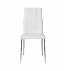 SILLA MOD. ROCIANA  PU C/BLANCO Y NEGRO  CAJAS DE 6 UDS