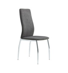 SILLA MOD.ROCIANA CROMO  TELA C/ BEIGE CLARO Y GRIS OSCURO . SE SIRVE EN CAJAS DE 6 UDS