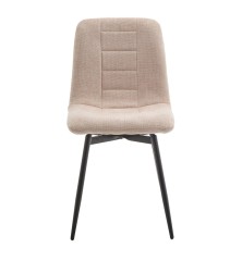 SILLA MOD. UNAY TELA C/ BEIGE y GRIS CLARO  - GIRATORIA 180º C/ RETORNO