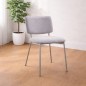 SILLA MOD. TEDY TELA C/ GRIS CLARO - PATA CREMA, NEGRA SILLA MOD. TEDY TELA C/ GRIS CLARO - PATA CREMA, NEGRA