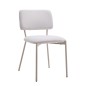SILLA MOD. TEDY TELA C/ GRIS CLARO - PATA CREMA, NEGRA SILLA MOD. TEDY TELA C/ GRIS CLARO - PATA CREMA, NEGRA