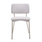 SILLA MOD. TEDY TELA C/ GRIS CLARO - PATA CREMA, NEGRA SILLA MOD. TEDY TELA C/ GRIS CLARO - PATA CREMA, NEGRA