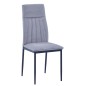 SILLA MOD. ELMA PATA NEGRA TELA VELVET C/ GRIS SILLA MOD. ELMA PATA NEGRA TELA VELVET C/ GRIS