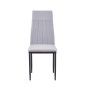SILLA MOD. ELMA PATA NEGRA TELA VELVET C/ GRIS SILLA MOD. ELMA PATA NEGRA TELA VELVET C/ GRIS