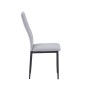 SILLA MOD. ELMA PATA NEGRA TELA VELVET C/ GRIS SILLA MOD. ELMA PATA NEGRA TELA VELVET C/ GRIS