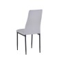 SILLA MOD. ELMA PATA NEGRA TELA VELVET C/ GRIS SILLA MOD. ELMA PATA NEGRA TELA VELVET C/ GRIS