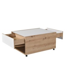 MESA CENTRO MOD. MOLIS BLANCO/ROBLE ARTISAN