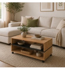 MESA DE CENTRO MOD. CECILIA ARTISAN / NEGRO