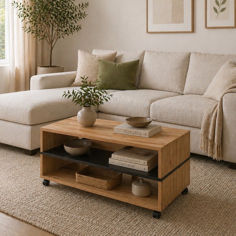 MESA DE CENTRO MOD. CECILIA ARTISAN / NEGRO MESA DE CENTRO MOD. CECILIA ARTISAN / NEGRO