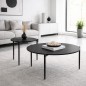 MESA CENTRO MOD. EDEROL C/ MARMOL EN BLANCO Y EN NEGRO MESA CENTRO MOD. EDEROL C/ MARMOL EN BLANCO Y EN NEGRO