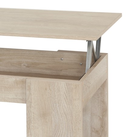 MESA CENTRO ELEVABLE MOD. PETRONA EN BLANCO, ROBLE , ARTISAN