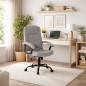 Silla oficina mod. Odina tela c/ gris claro - estructura negra Silla oficina mod. Odina tela c/ gris claro - estructura negra
