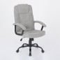 Silla oficina mod. Odina tela c/ gris claro - estructura negra Silla oficina mod. Odina tela c/ gris claro - estructura negra