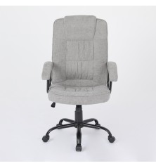 SILLA OFICINA MOD. ODINA TELA C/ GRIS CLARO - ESTRUCTURA NEGRA