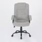 Silla oficina mod. Odina tela c/ gris claro - estructura negra Silla oficina mod. Odina tela c/ gris claro - estructura negra