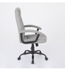SILLA OFICINA MOD. ODINA TELA C/ GRIS CLARO - ESTRUCTURA NEGRA