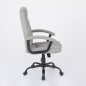 Silla oficina mod. Odina tela c/ gris claro - estructura negra Silla oficina mod. Odina tela c/ gris claro - estructura negra