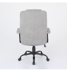 SILLA OFICINA MOD. ODINA TELA C/ GRIS CLARO - ESTRUCTURA NEGRA