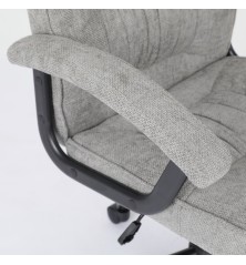SILLA OFICINA MOD. ODINA TELA C/ GRIS CLARO - ESTRUCTURA NEGRA
