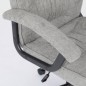 Silla oficina mod. Odina tela c/ gris claro - estructura negra Silla oficina mod. Odina tela c/ gris claro - estructura negra