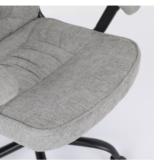 SILLA OFICINA MOD. ODINA TELA C/ GRIS CLARO - ESTRUCTURA NEGRA