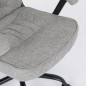 Silla oficina mod. Odina tela c/ gris claro - estructura negra Silla oficina mod. Odina tela c/ gris claro - estructura negra