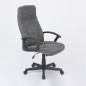 Silla oficina mod. Tor tela c/ gris oscuro - estructura negra Silla oficina mod. Tor tela c/ gris oscuro - estructura negra