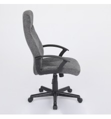 SILLA OFICINA MOD. TOR TELA C/ GRIS OSCURO - ESTRUCTURA NEGRA