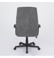 SILLA OFICINA MOD. TOR TELA C/ GRIS OSCURO - ESTRUCTURA NEGRA